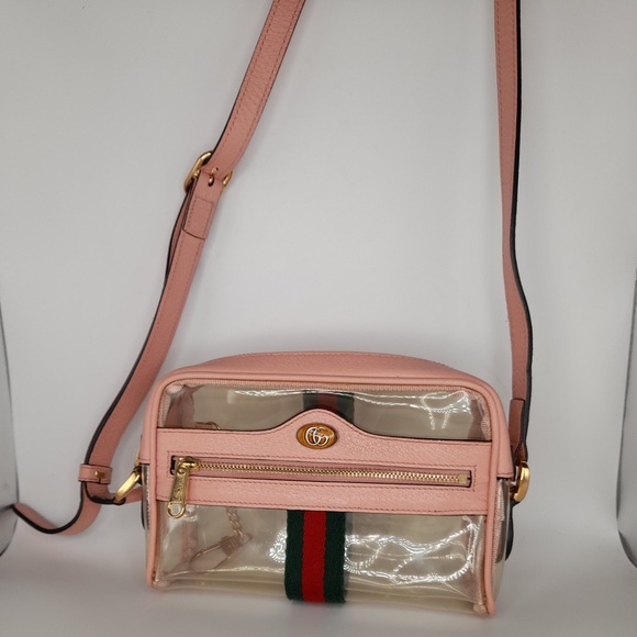 Gucci Handbags - GUCCI OPHIDIA MINI TRANSPARENT BAG